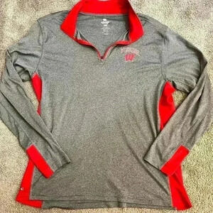 Wisconsin badgers quarter zip pull over
